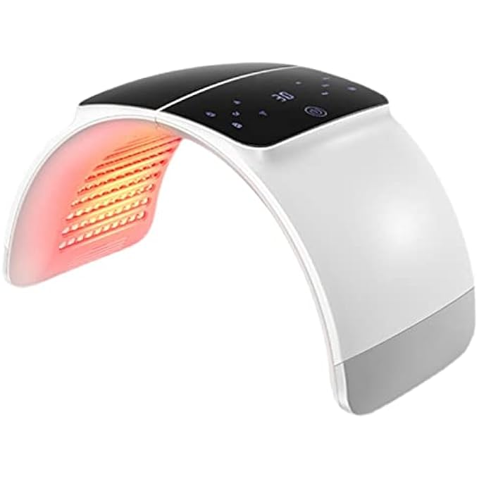 STRBOXONG قناع الوجه LED بـ 7 ألوان، جهاز العناية بالوجه بقناع الضوء LED، لسبا الوجه والجسم، مضاد للشيخوخة، تجديد، شد، تنعيم التجاعيد، تفتيح البشرة، للاستخدام المنزلي، جهاز صالون التجميل - Image 1